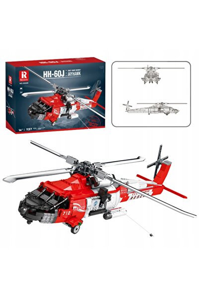 LeanToys Set de construcție - Elicopter de salvare HH-60J Jayhawk
