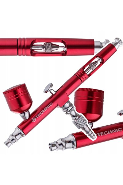 TC Technic Aerograf modelistic cu duză de 0,3mm, cu acțiune dublă, pentru pic...