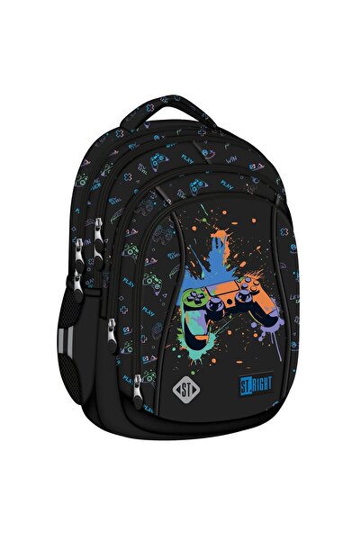 MAJEWSKI Rucsac ergonomic St.Right Game Controller Splash BP04, 4 compartimente