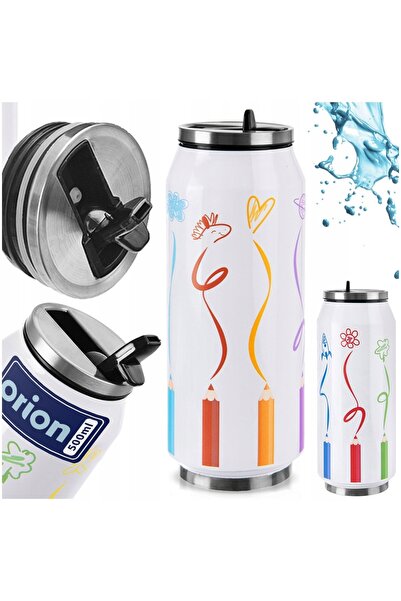 Orionis Cană termică tip doză 500 ml ORION, cu model colorat, etanșă, cu izol...