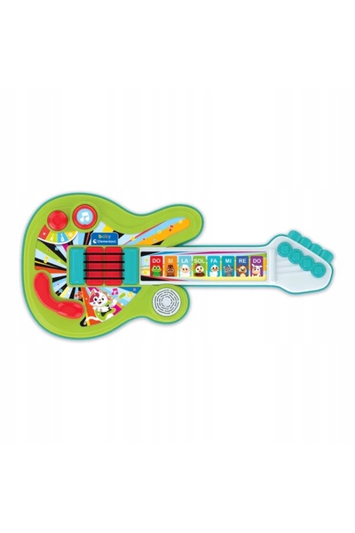 CLEMENTONI BABY GITARA jucărie interactivă pentru copii mici +12 luni