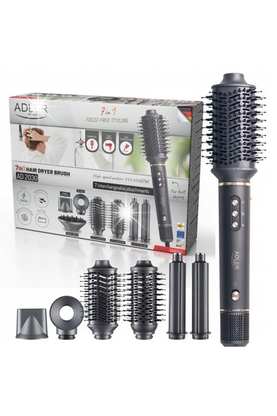 Adler Europe 7 în 1 Perie de coafat cu aer rece și jonizare