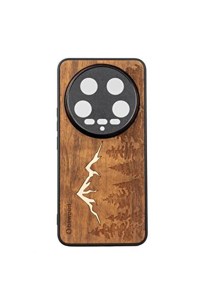 BewooDesign Husă din lemn Bewood pentru Xiaomi 14 Ultra GÓRY IMBUIA