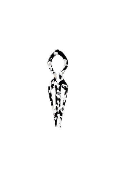 Charmist Bone Hairpin 11 cm Black Marble