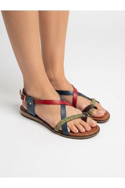 Rüya Shoes صنادل نسائية من الجلد الطبيعي