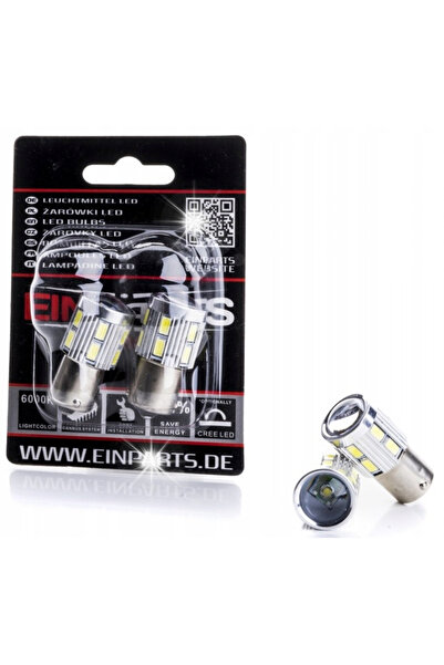 EinParts Automotive Becuri LED P21W 20XSMD Retrofit 1156 CANBUS 6000K Alb