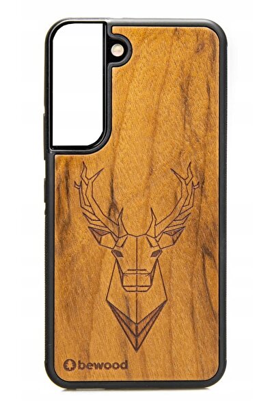BewooDesign Husă din lemn pentru Samsung Galaxy S22, model JELEŃ IMBUIA