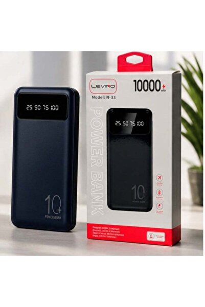 Levino N-33 10000mAh Power Bank with Digital LED Display, Fast Charging Porta...