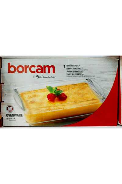 Paşabahçe GÜLMEN KRİSTAL 59864 DİKDÖRTGEN BORCAM MİNİ 1320CC ORJ KUTULU