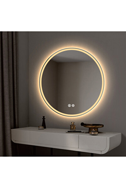 Odin Oglinda led,touch,3 tipuri de lumina,dimabila,dezaburire,diametru 60cm 018