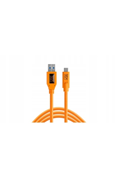 NO BRAND Cablu USB 3.0 - USB-C TETHER TOOLS Pro 4,6 m Portocaliu