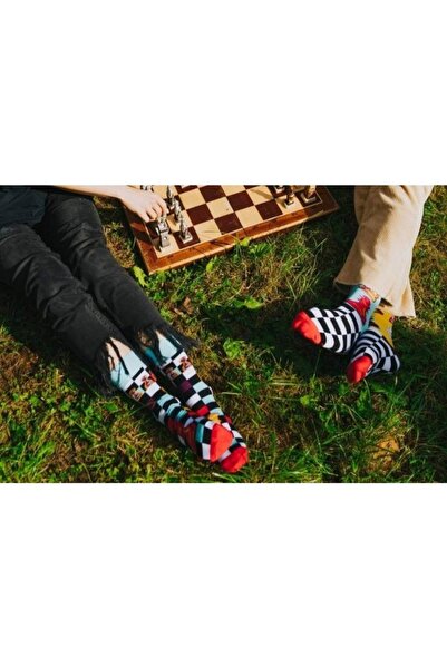 Sunrise Chess & Games Rainbow Socks chess socks - size 47-50