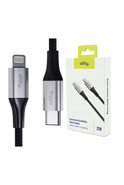 OEM Καλώδιο Allity AUC-01 USB-c - lightning 1,0 m 27W μαύρο