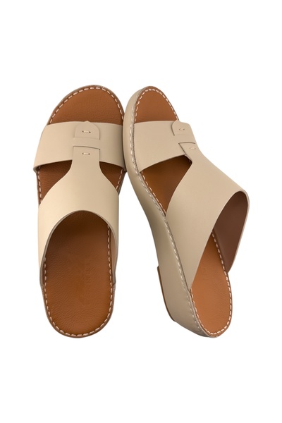 Cirino ( N-2700 ) Handmade Arabic Men's Slippers | Outdoor Arabic Sandals For...
