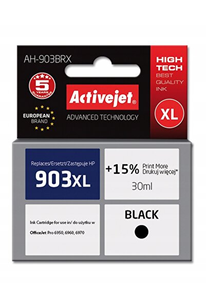 NO BRAND Cerneală ACTIVEJET pentru HP 903 XL T6M15AE Negru 30 ml
