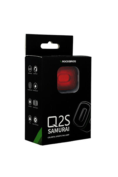 ROCKBROS Lampă de bicicletă Q2S spate LED START STOP