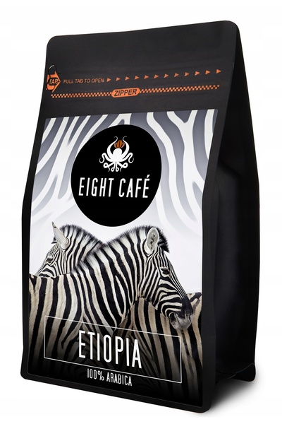 NO BRAND Cafea boabe EIGHT CAFE Etiopia Arabica 1 kg (Artizanal)