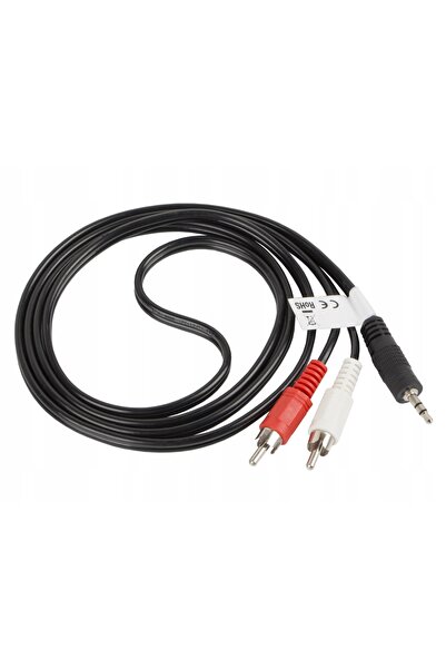 NO BRAND Cablu Minijack - 2x Chinch Tată/Tată 1.5M
