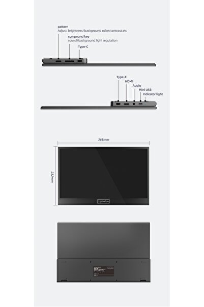 zenwire Monitor M8 14 1920x1080px IPS