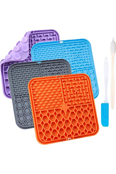 CCILIYC 4 Pcs Licky Mats for Dogs Puppy, Lick Mats with Suction Cups for Pet ...