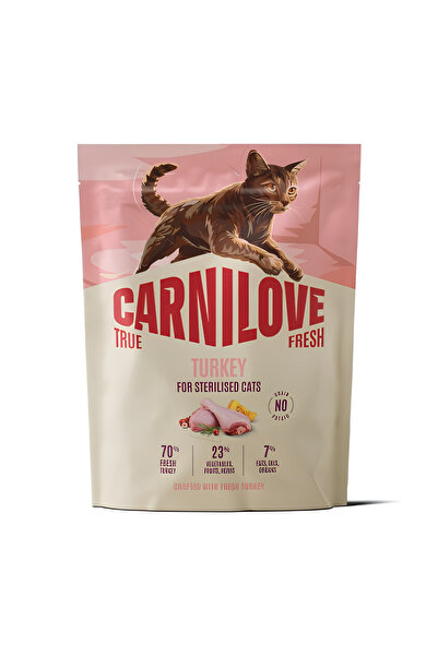 Carnilove True Fresh Cat Dry Turkey for Sterilised Cats 400KG - 10 Piece in Box