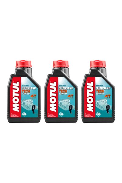 Motul OUTBOARD TECH 4T 10W-40 1 LT TEKNE MOTOR YAĞI 3 ADET