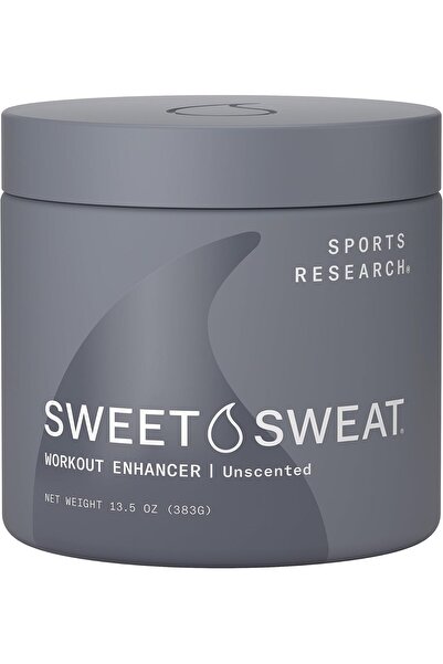 Sports Research Sweet Sweat Workout Enhancer Gel(13.5oz, Jar, Unscented) - En...
