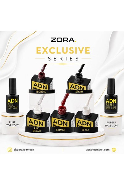 ZORAKOZMETİK ADN Exclusive New Serıes 7'li Paket. 5 Ad Kalıcı Oje, 1 Ad Top C...