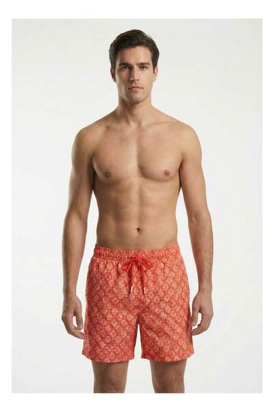 CETUS Board Short AnchorShip (Red/Cream)