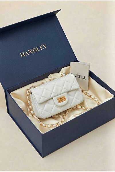Handley Kadın Mini Kapitone Baskılı El Ve Omuz Çantası ( Ölçü Uzunluk 14 cm E...
