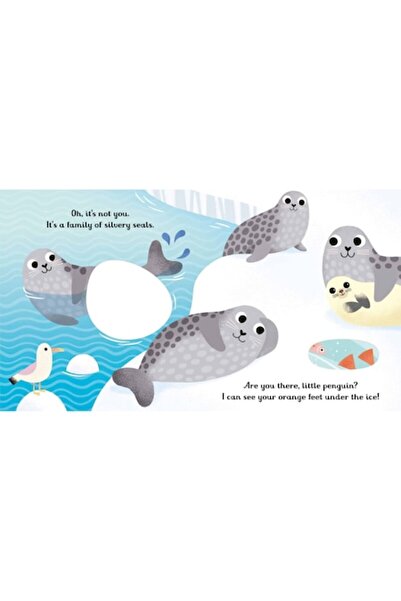 Usborne Carte pentru copii - Ești acolo, micul pinguin?