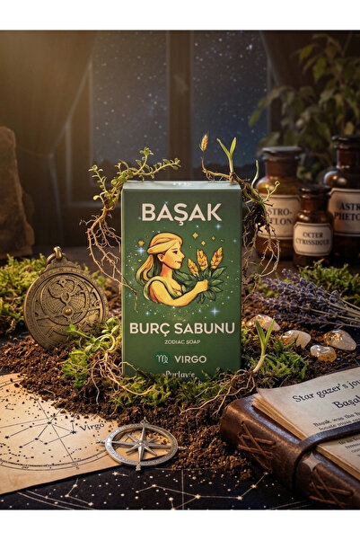 ALYAGLOBALAKSESUAR Virgo Zodiac Sign Soap (Virgo) Zodiac Sign Themed Solid Soap - Zodiac Sign Themed Hand, Face and Body Soap 70 Gr