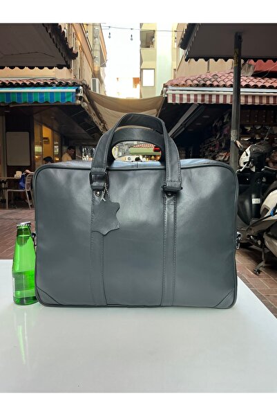 Mocikon Genuine Leather, Handmade, with Carrying Handle, Unisex, Laptop and B...