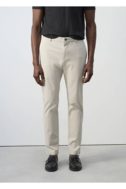 MANGO Man Barna slim fit chino twill pantolon
