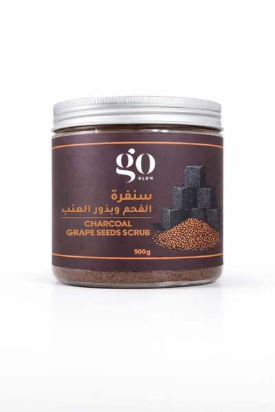 go GLOW Charcoal & Grape Seeds Body Scrub