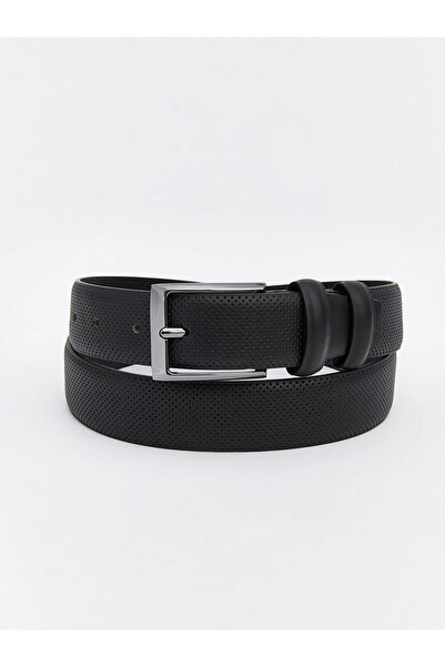 LC Waikiki Lcw Accessories Black Leather Look Men's Belt