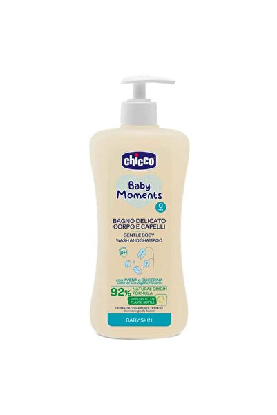 Chicco Baby Moments Șampon și gel de duș delicat pentru bebeluși, 1 bucată