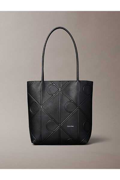 Calvin Klein Women's Emblem Embossed Ck Text Patterned Bag