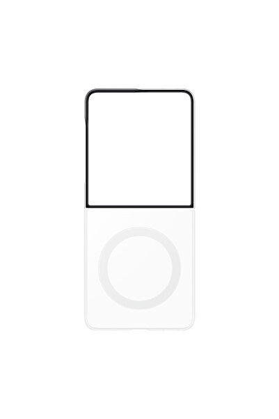 Samsung Galaxy Z Flip8 Şeffaf Magnet Kılıf - Şeffaf