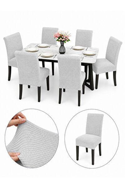 delfin HomeRoy Set 6 Huse Scaune Universale Supra - Elastice Set 6 bucăți