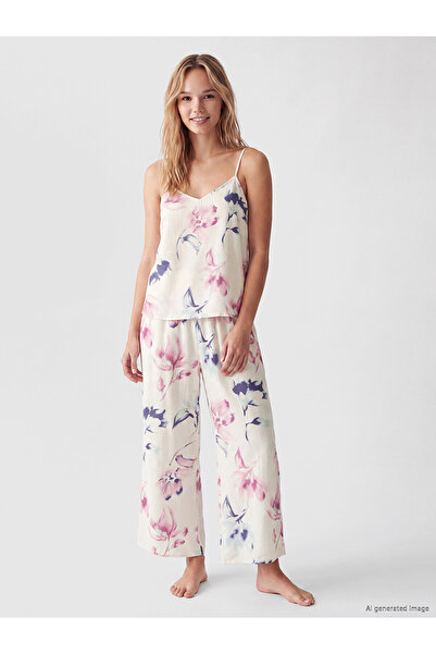 LC Waikiki Two Mt Shop Quality Floral Rope Strap Women's Pajama Set