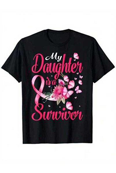 23ERVA تي شيرت My Daughter Is A Survivor Butterfly Awareness And Four Seasons...