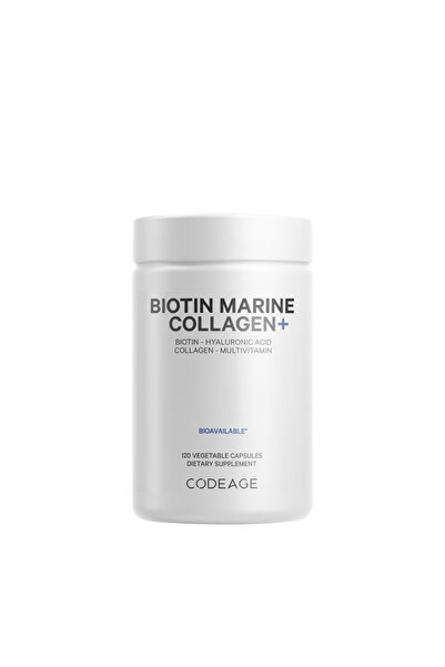 Codeage Biotin Marine Collagen+ Formula Completa cu Colagen Marin si Acid Hia...