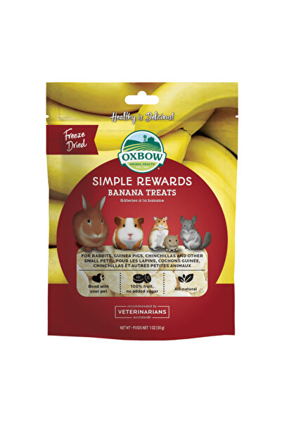 Oxbow Simple Rewards Freeze-Dried Banana Small Pet Treat 30G