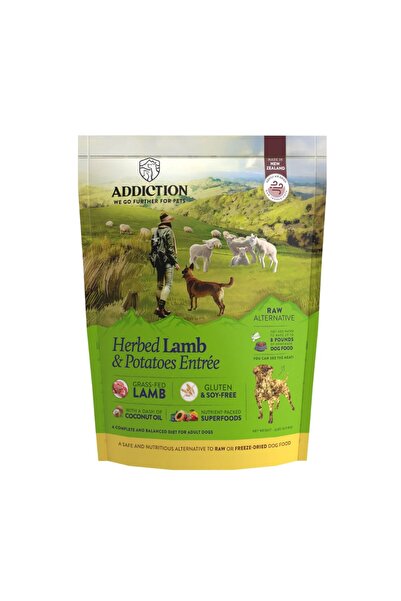 Addiction Herbed Lamb & Potatoes Grain-Free Air-Dried Dog Food 910G