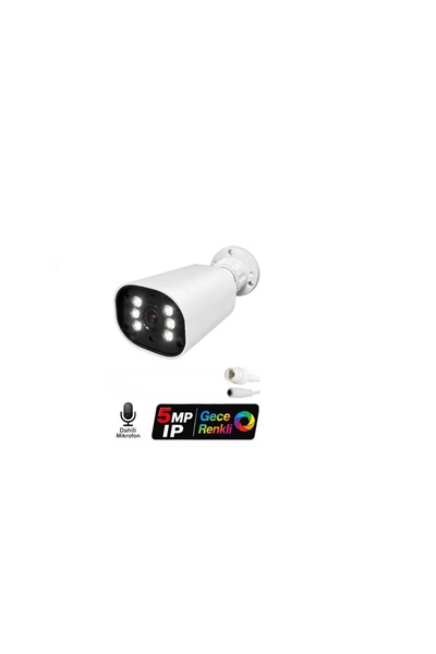 Midcom J-TECH JT-6066 5MP Sesli IP Bullet Kamera | PoE | 6 LED | 3.6mm | Gece-Gündüz Renkli