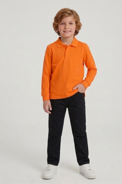NACAR STORE Dječja unisex pamučna polo majica sa dugim rukavima i uniformom z...