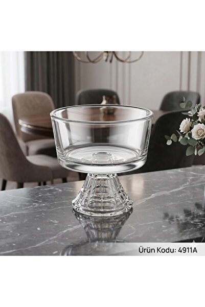 ÇİFTÇİ Konak Shopping 4911A-Cam Bowl with Stand 6 Pcs