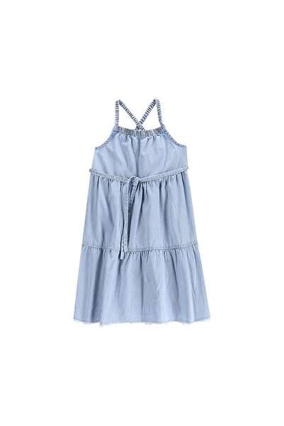 Coccodrillo Rochie din denim pentru fete WC5128302HGK Albastru