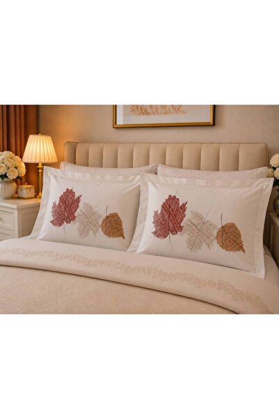 ŞENER HOME غطاء وسادة كلاسي رانفورس 2 لي 50x70 +5 سم مع كشكشة